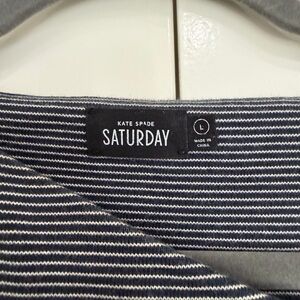 ⭐️Kate Spade ♠️ Saturday Navy and White Striped Long Sleeve Tee⭐️